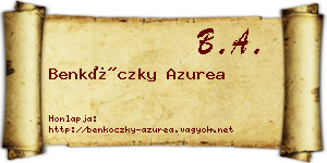 Benkóczky Azurea névjegykártya